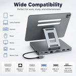 Blueendless ST706 7 in 1 Docking station multifunzionale 4K 30Hz con supporto per tablet, ST706