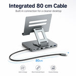 Blueendless ST706A 7 in 1 4K 30Hz Docking station multifunzionale con supporto per tablet girevole a 360 gradi, ST706A