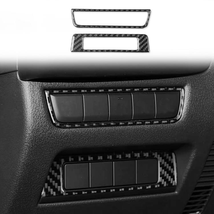 Adesivo in fibra di carbonio per pannello interruttore fari auto per Mazda CX-50 2022-2024 (2 pezzi/set), 2pcs/Set Headlight Switch Panel