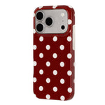 Cover per telefono in TPU con stampa IMD a pois grandi in stile retrò a copertura totale., For iPhone 18 Pro, For iPhone 18 Pro Max, For iPhone 17 Pro Max, For iPhone 17 Pro