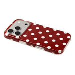 Cover per telefono in TPU con stampa IMD a pois grandi in stile retrò a copertura totale., For iPhone 18 Pro, For iPhone 18 Pro Max, For iPhone 17 Pro Max, For iPhone 17 Pro