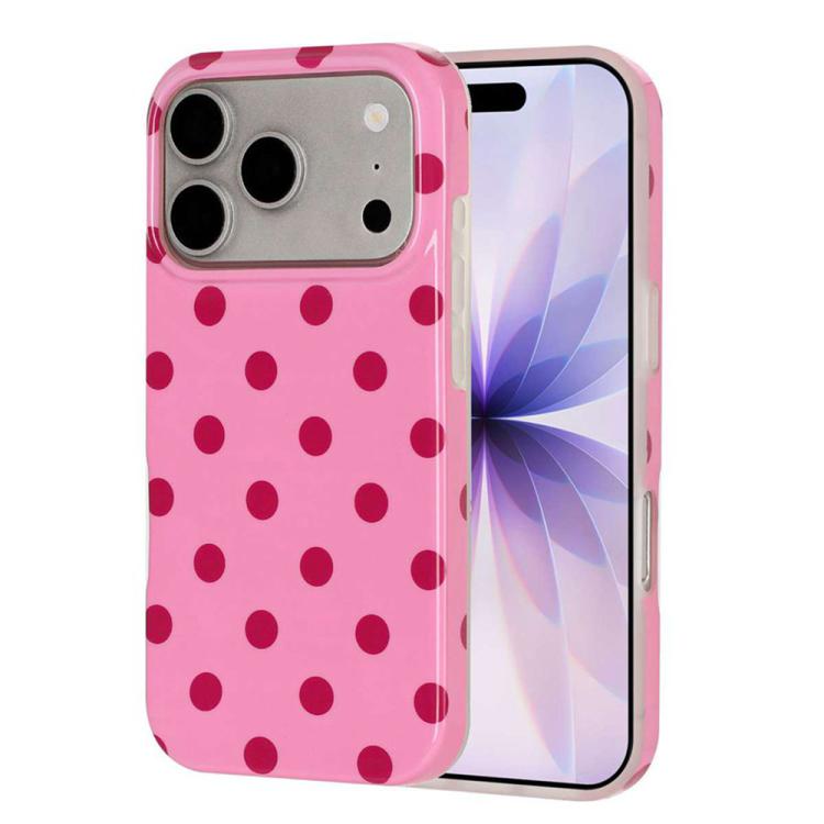 Cover per telefono in TPU con stampa IMD a pois grandi in stile retrò a copertura totale., For iPhone 18 Pro, For iPhone 18 Pro Max, For iPhone 17 Pro Max, For iPhone 17 Pro