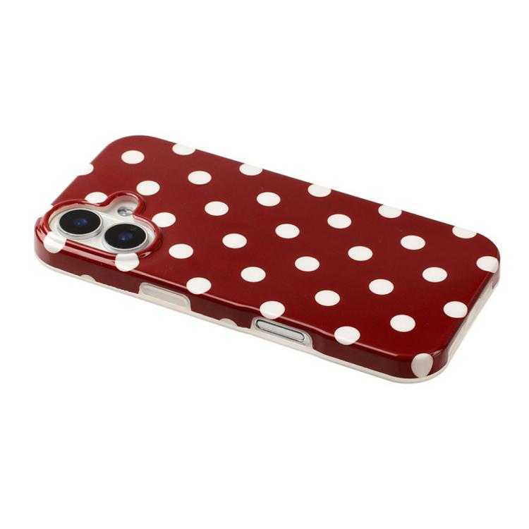 Cover per telefono in TPU con stampa IMD a pois grandi in stile retrò a copertura totale., For iPhone 17, For iPhone 16 Pro Max, For iPhone 16 Pro, For iPhone 16 Plus