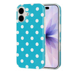 Cover per telefono in TPU con stampa IMD a pois grandi in stile retrò a copertura totale., For iPhone 17, For iPhone 16 Pro Max, For iPhone 16 Pro, For iPhone 16 Plus