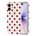 Cover per telefono in TPU con stampa IMD a pois grandi in stile retrò a copertura totale., For iPhone 17, For iPhone 16 Pro Max, For iPhone 16 Pro, For iPhone 16 Plus