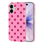 Cover per telefono in TPU con stampa IMD a pois grandi in stile retrò a copertura totale., For iPhone 17, For iPhone 16 Pro Max, For iPhone 16 Pro, For iPhone 16 Plus