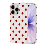 Cover per telefono in TPU con stampa IMD a pois grandi in stile retrò a copertura totale., For iPhone 17, For iPhone 16 Pro Max, For iPhone 16 Pro, For iPhone 16 Plus