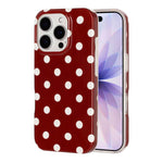 Cover per telefono in TPU con stampa IMD a pois grandi in stile retrò a copertura totale., For iPhone 17, For iPhone 16 Pro Max, For iPhone 16 Pro, For iPhone 16 Plus