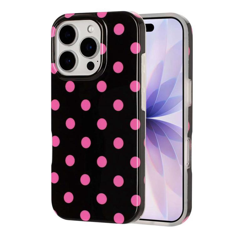 Cover per telefono in TPU con stampa IMD a pois grandi in stile retrò a copertura totale., For iPhone 17, For iPhone 16 Pro Max, For iPhone 16 Pro, For iPhone 16 Plus