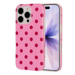 Cover per telefono in TPU con stampa IMD a pois grandi in stile retrò a copertura totale., For iPhone 17, For iPhone 16 Pro Max, For iPhone 16 Pro, For iPhone 16 Plus