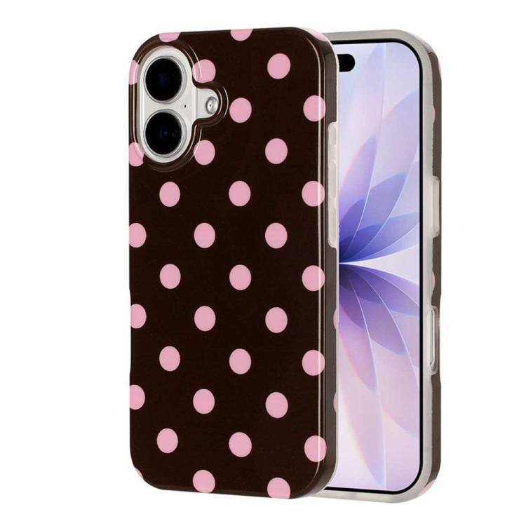Cover per telefono in TPU con stampa IMD a pois grandi in stile retrò a copertura totale., For iPhone 17, For iPhone 16 Pro Max, For iPhone 16 Pro, For iPhone 16 Plus