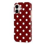 Cover per telefono in TPU con stampa IMD a pois grandi in stile retrò a copertura totale., For iPhone 16, For iPhone 15 Pro Max, For iPhone 15 Pro, For iPhone 15 Plus