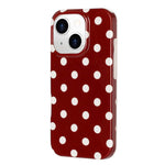 Cover per telefono in TPU con stampa IMD a pois grandi in stile retrò a copertura totale., For iPhone 15, For iPhone 14 Plus, For iPhone 14 / 13, For iPhone 14 Pro