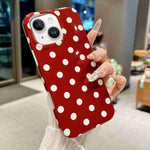 Cover per telefono in TPU con stampa IMD a pois grandi in stile retrò a copertura totale., For iPhone 15, For iPhone 14 Plus, For iPhone 14 / 13, For iPhone 14 Pro