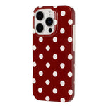 Cover per telefono in TPU con stampa IMD a pois grandi in stile retrò a copertura totale., For iPhone 14 Pro Max, For iPhone 13 Pro Max