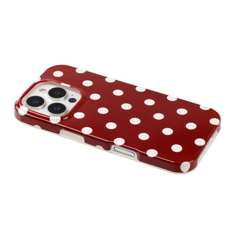 Cover per telefono in TPU con stampa IMD a pois grandi in stile retrò a copertura totale., For iPhone 14 Pro Max, For iPhone 13 Pro Max