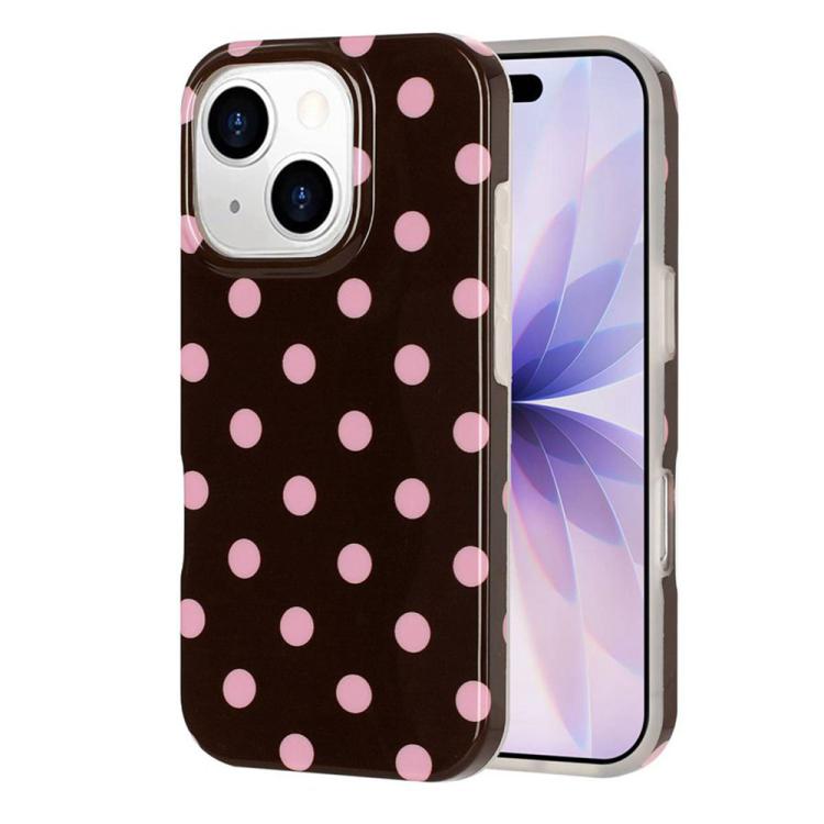 Cover per telefono in TPU con stampa IMD a pois grandi in stile retrò a copertura totale., For iPhone 14 Pro Max, For iPhone 13 Pro Max