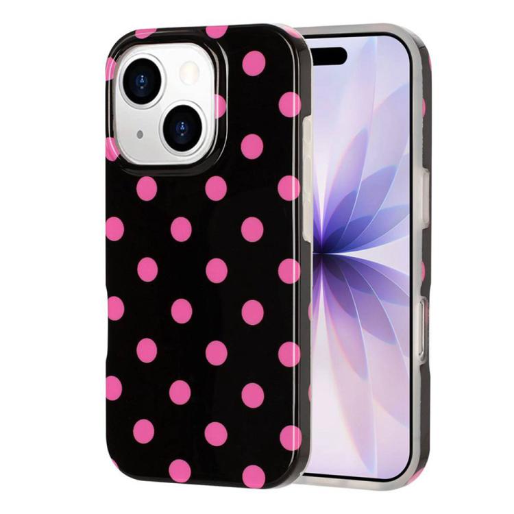 Cover per telefono in TPU con stampa IMD a pois grandi in stile retrò a copertura totale., For iPhone 14 Pro Max, For iPhone 13 Pro Max