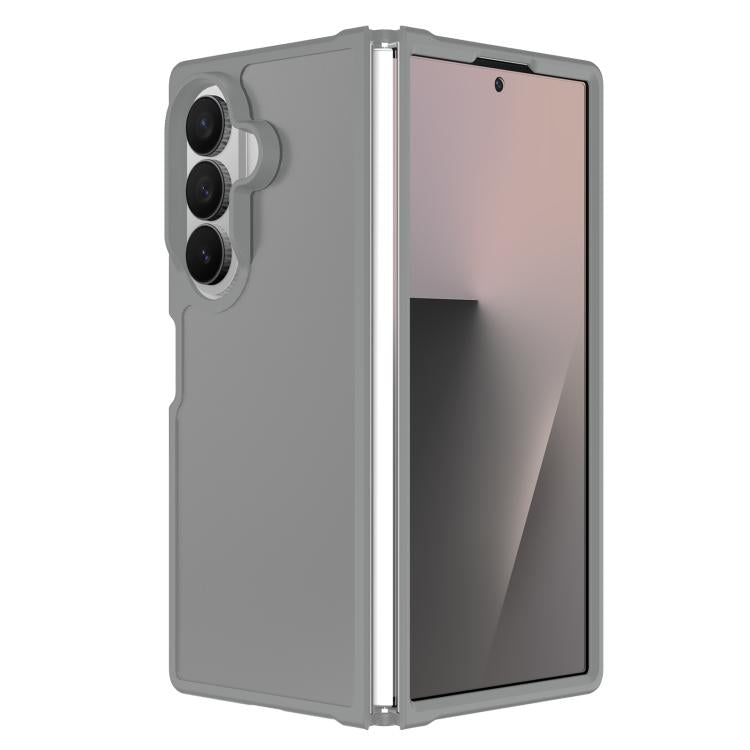 Custodia per telefono ibrida in TPU PC con contrasto di colori effetto pelle., For Galaxy Z Fold8 5G, For Galaxy Z Fold8 Ultra 5G, For Galaxy Z Flip8 5G