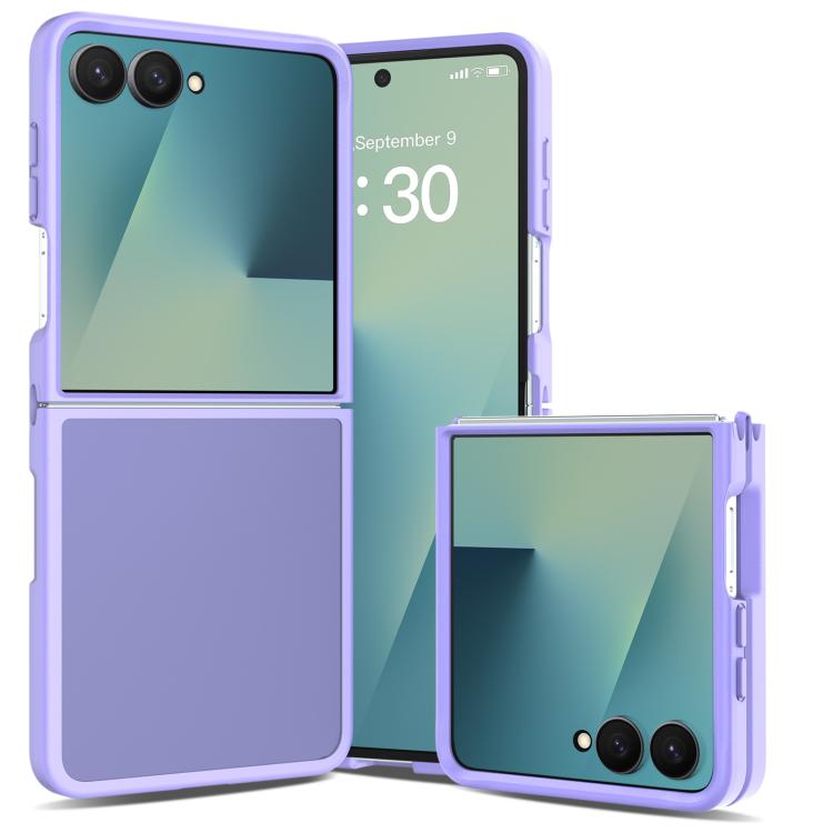 Custodia per telefono ibrida in TPU PC con contrasto di colori effetto pelle., For Galaxy Z Fold8 5G, For Galaxy Z Fold8 Ultra 5G, For Galaxy Z Flip8 5G