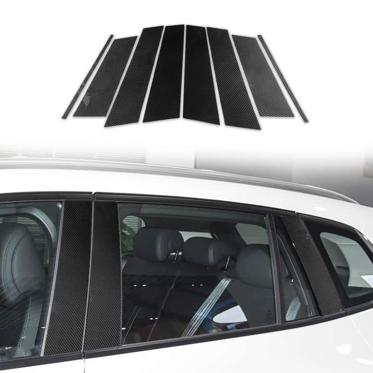Adesivi in stile fibra di carbonio per montante B auto, per Mazda CX-50 2022-2024, 8 pezzi/set., B-Pillar