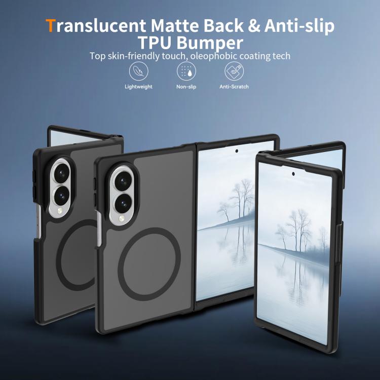 Custodia ibrida in TPU e PC con MagSafe, piacevole al tatto., For Galaxy Z Fold8 5G, For Galaxy Z Fold8 Ultra 5G, For Galaxy Z Flip8 5G