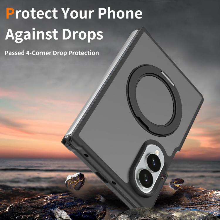 Custodia magnetica con supporto girevole Skin Feel per telefono, For Galaxy Z Fold8 5G, For Galaxy Z Fold8 Ultra 5G