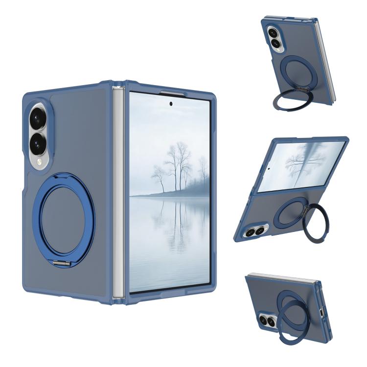 Custodia magnetica con supporto girevole Skin Feel per telefono, For Galaxy Z Fold8 5G, For Galaxy Z Fold8 Ultra 5G