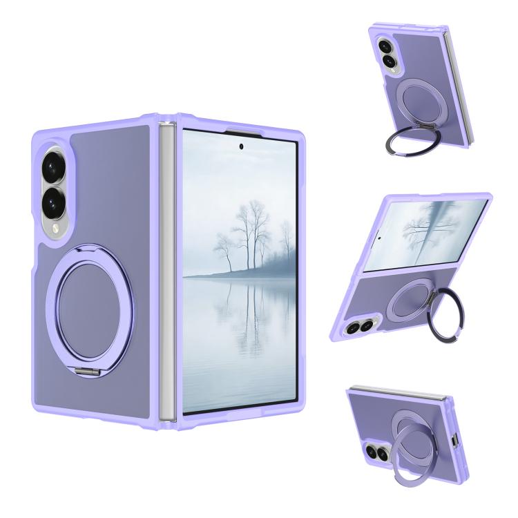Custodia magnetica con supporto girevole Skin Feel per telefono, For Galaxy Z Fold8 5G, For Galaxy Z Fold8 Ultra 5G