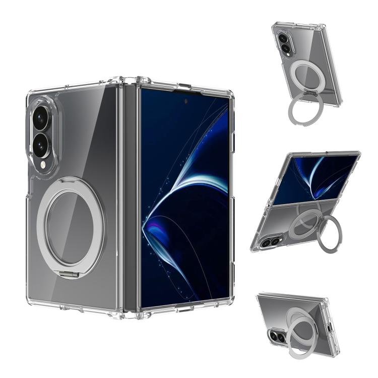Custodia magnetica trasparente antigraffio con supporto girevole per telefono., For Galaxy Z Fold8 5G, For Galaxy Z Fold8 Ultra 5G, For Galaxy Z Flip8 5G