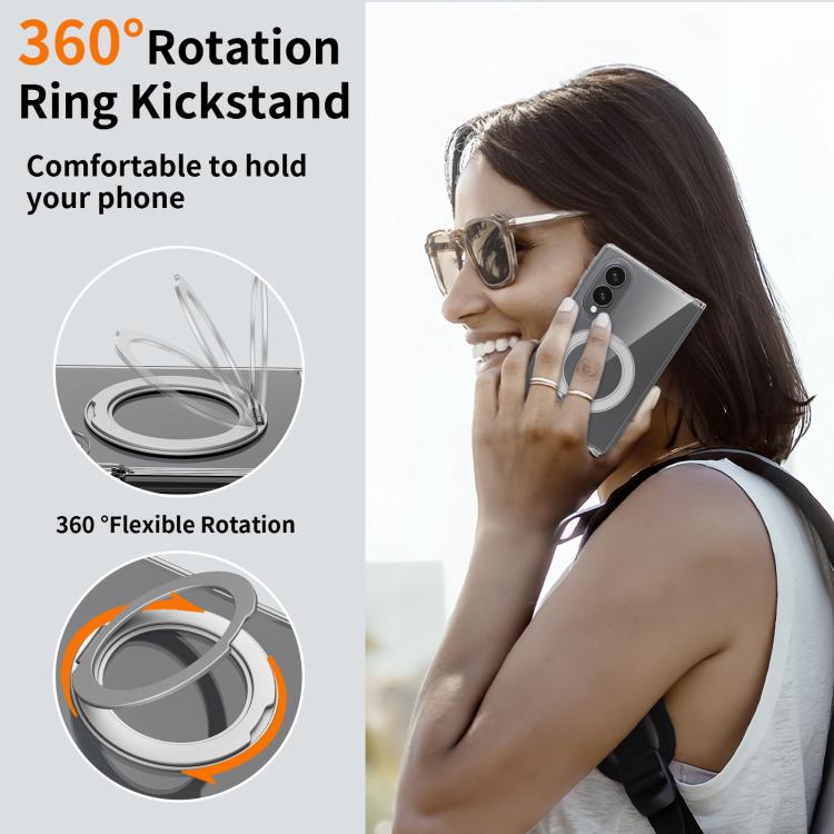 Custodia magnetica trasparente antigraffio con supporto girevole per telefono., For Galaxy Z Fold8 5G, For Galaxy Z Fold8 Ultra 5G, For Galaxy Z Flip8 5G