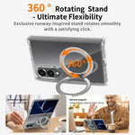 Custodia magnetica trasparente antigraffio con supporto girevole per telefono., For Galaxy Z Fold8 5G, For Galaxy Z Fold8 Ultra 5G, For Galaxy Z Flip8 5G