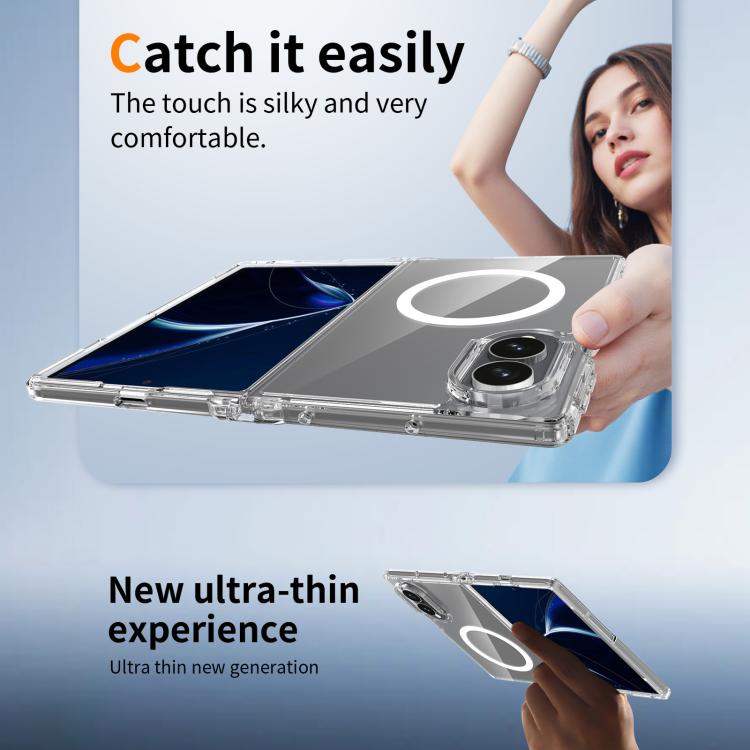 Custodia magnetica trasparente antigraffio per telefono, For Galaxy Z Fold8 5G