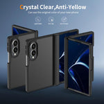Cover per telefono ibrida in TPU e PC con cerniera, effetto pelle e colori a contrasto., For Galaxy Z Fold8 5G, For Galaxy Z Fold8 Ultra 5G, For Galaxy Z Flip8 5G