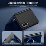 Cover per telefono ibrida in TPU e PC con cerniera, effetto pelle e colori a contrasto., For Galaxy Z Fold8 5G, For Galaxy Z Fold8 Ultra 5G, For Galaxy Z Flip8 5G