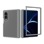 Cover per telefono ibrida in TPU e PC con cerniera, effetto pelle e colori a contrasto., For Galaxy Z Fold8 5G, For Galaxy Z Fold8 Ultra 5G, For Galaxy Z Flip8 5G