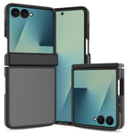 Cover per telefono ibrida in TPU e PC con cerniera, effetto pelle e colori a contrasto., For Galaxy Z Fold8 5G, For Galaxy Z Fold8 Ultra 5G, For Galaxy Z Flip8 5G