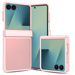 Cover per telefono ibrida in TPU e PC con cerniera, effetto pelle e colori a contrasto., For Galaxy Z Fold8 5G, For Galaxy Z Fold8 Ultra 5G, For Galaxy Z Flip8 5G