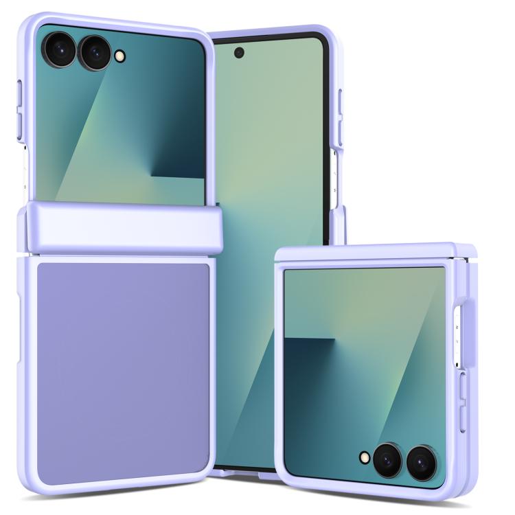 Cover per telefono ibrida in TPU e PC con cerniera, effetto pelle e colori a contrasto., For Galaxy Z Fold8 5G, For Galaxy Z Fold8 Ultra 5G, For Galaxy Z Flip8 5G
