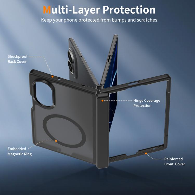 Custodia magnetica ibrida in TPU e PC con cerniera, piacevole al tatto., For Galaxy Z Fold8 5G, For Galaxy Z Fold8 Ultra 5G, For Galaxy Z Flip8 5G