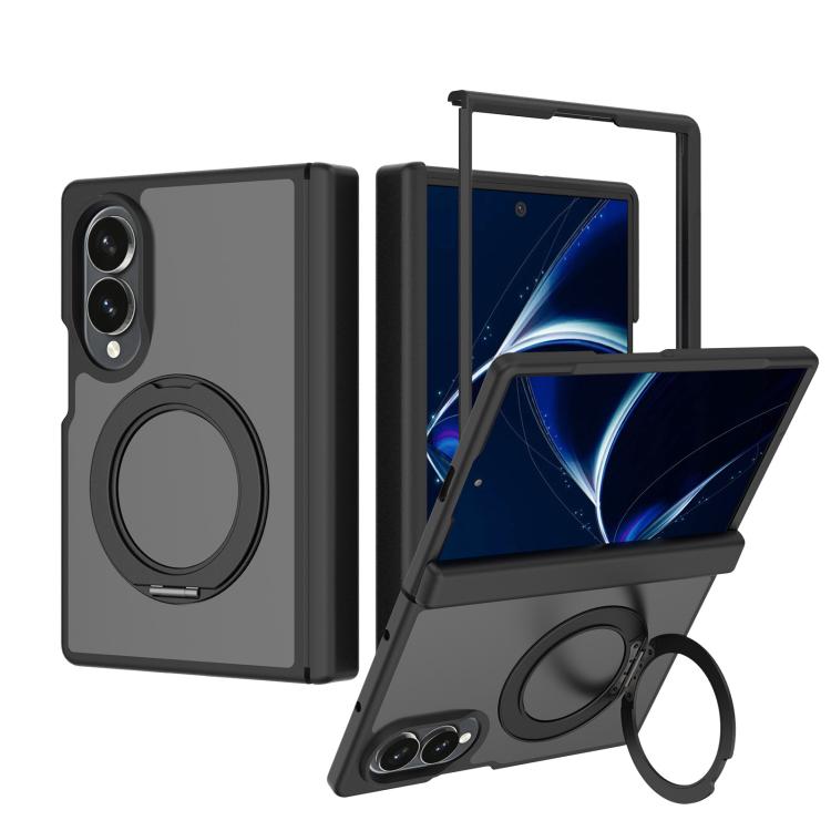 Custodia magnetica per telefono Skin Feel con supporto girevole e cerniera, For Galaxy Z Fold8 5G, For Galaxy Z Fold8 Ultra 5G, For Galaxy Z Flip8 5G