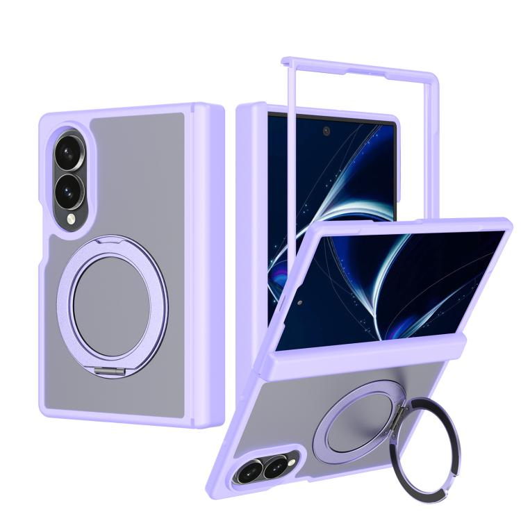 Custodia magnetica per telefono Skin Feel con supporto girevole e cerniera, For Galaxy Z Fold8 5G, For Galaxy Z Fold8 Ultra 5G, For Galaxy Z Flip8 5G