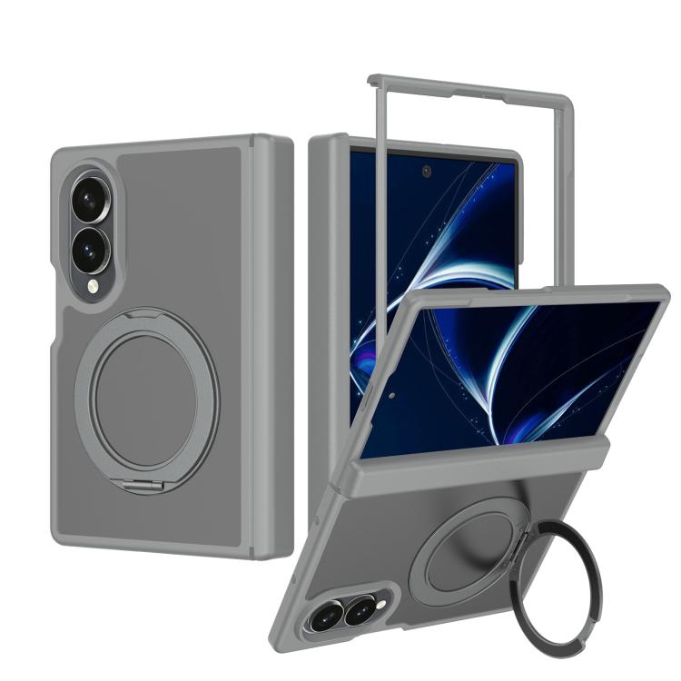 Custodia magnetica per telefono Skin Feel con supporto girevole e cerniera, For Galaxy Z Fold8 5G, For Galaxy Z Fold8 Ultra 5G, For Galaxy Z Flip8 5G