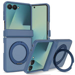 Custodia magnetica per telefono Skin Feel con supporto girevole e cerniera, For Galaxy Z Fold8 5G, For Galaxy Z Fold8 Ultra 5G, For Galaxy Z Flip8 5G