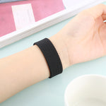 Cinturino in silicone con motivo intrecciato a giro singolo per Apple Watch Series 6 e SE e 5 e 4 40 mm / 3 e 2 e 1 38 mm, S, M, L