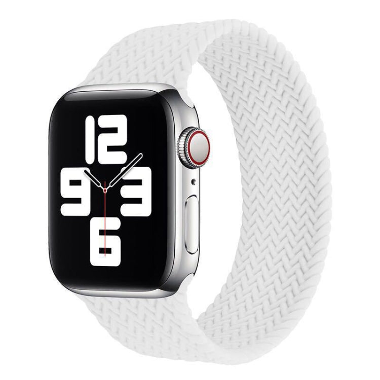 Cinturino in silicone con motivo intrecciato a giro singolo per Apple Watch Series 6 e SE e 5 e 4 40 mm / 3 e 2 e 1 38 mm, S, M, L