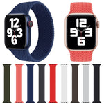 Cinturino in silicone con motivo intrecciato a giro singolo per Apple Watch Series 6 e SE e 5 e 4 40 mm / 3 e 2 e 1 38 mm, S, M, L