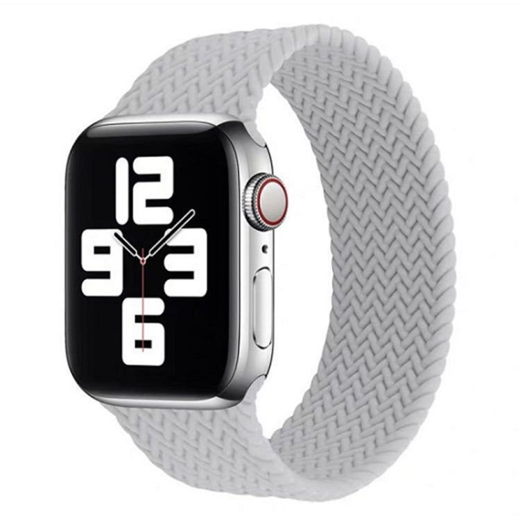 Cinturino in silicone con motivo intrecciato a giro singolo per Apple Watch Series 6 e SE e 5 e 4 40 mm / 3 e 2 e 1 38 mm, S, M, L