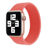 Cinturino in silicone con motivo intrecciato a giro singolo per Apple Watch Series 6 e SE e 5 e 4 40 mm / 3 e 2 e 1 38 mm, S, M, L