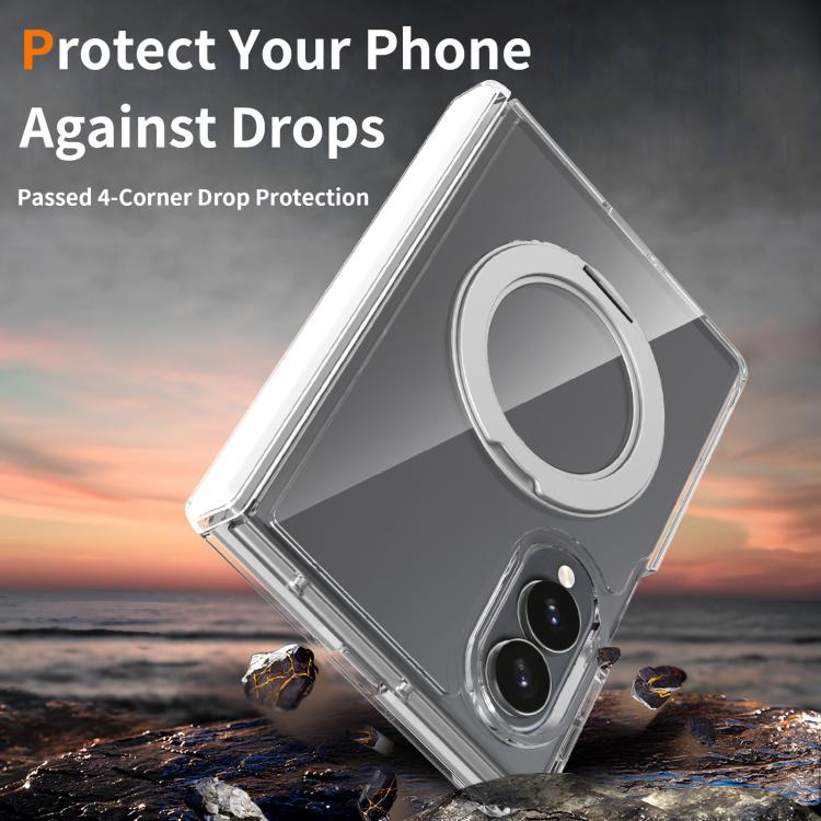 Custodia magnetica trasparente antigraffio con supporto girevole e cerniera per telefono., For Galaxy Z Fold8 5G, For Galaxy Z Fold8 Ultra 5G, For Galaxy Z Flip8 5G